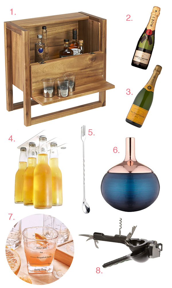 Small Space Home Bar Gift Guide // stirandstrain.com