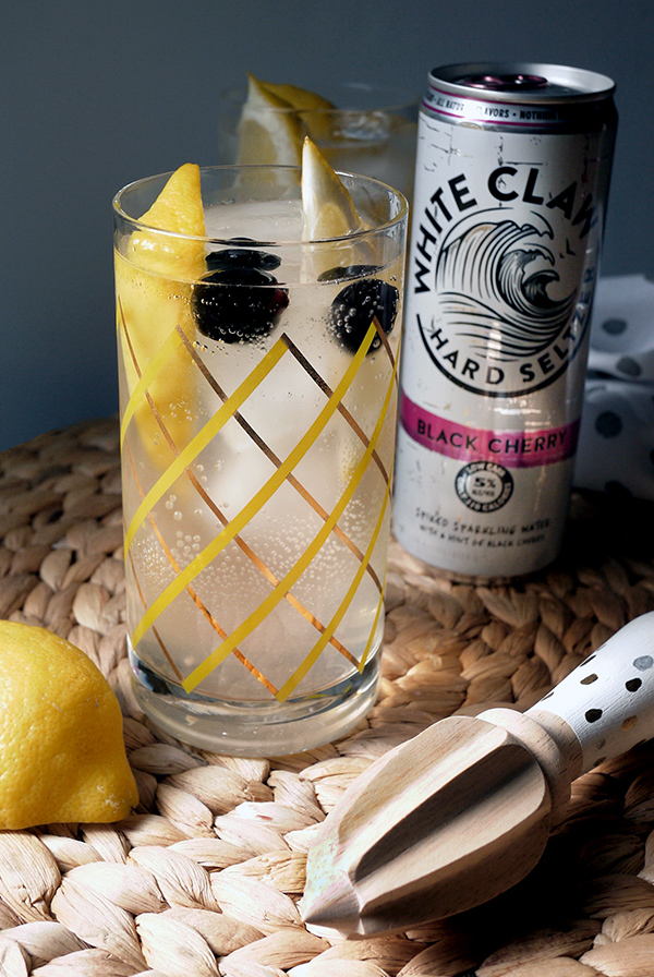 Sparkling Black Cherry + Green Tea Cocktails Stir and Strain