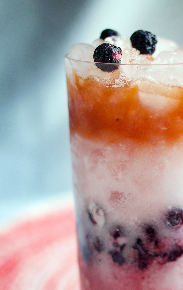 The Blue Crush Tequila Swizzle // stirandstrain.com