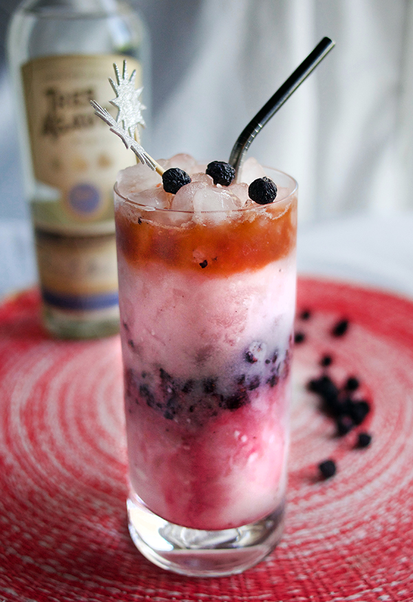 The Blue Crush Tequila Swizzle // stirandstrain.com